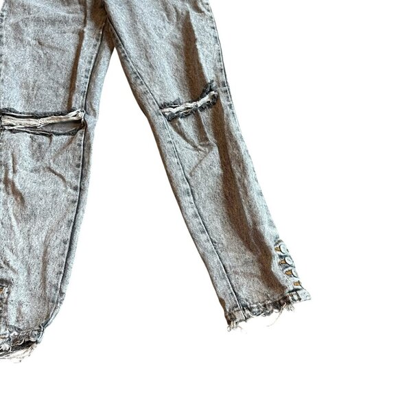 Jordace Retro Vintage 1990s Straight Leg Jeans Pants Logo Distressed Size 28 - Picture 5 of 14